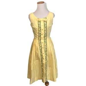 Vintage 1950s Wendy Wood Sun‎ Dress XS